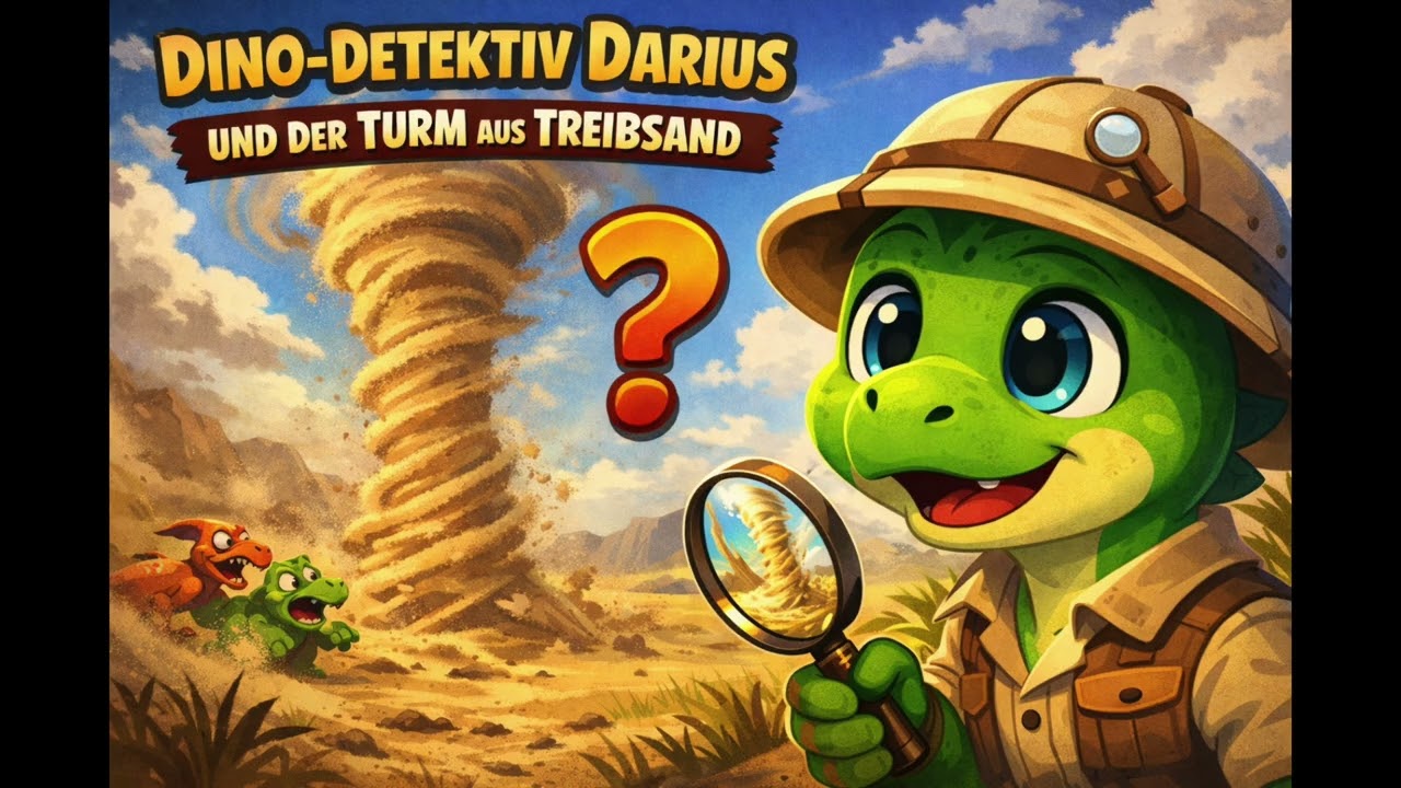 🌪️🏜️ Dino-Detektiv Darius und der Turm aus Treibsand | Dino Abenteuer Hörbuch mit Darius 🦖