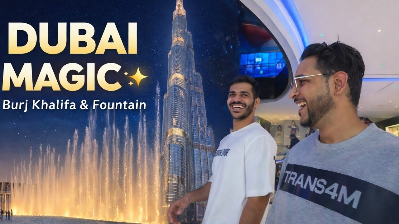 Burj Khalifa & World-Famous Fountain Show | Dubai Mall Night Walk