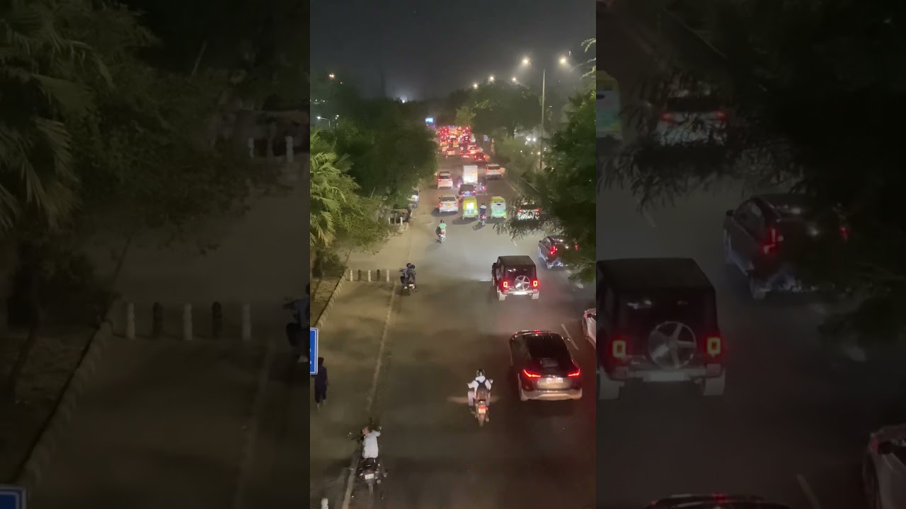 Mathura road in night | Delhi India