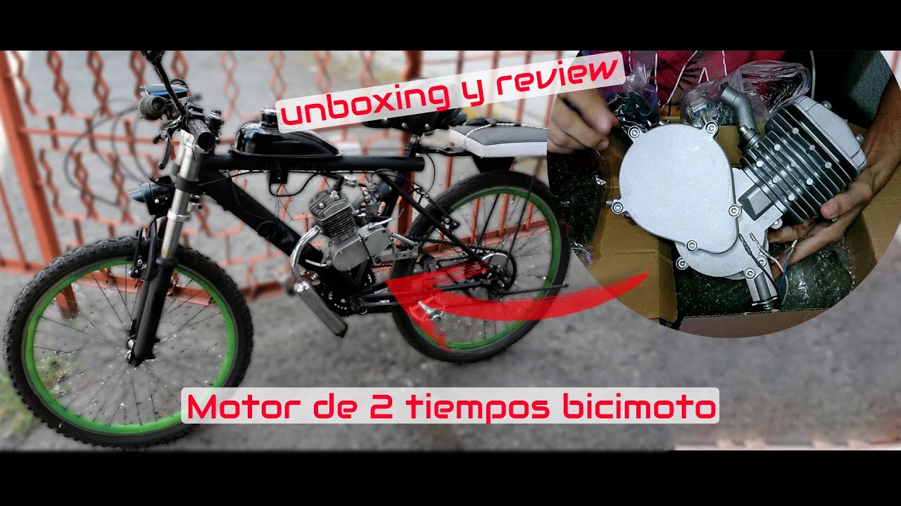 Bicimoto unboxing y review motor 2 tiempos BICIMOTO