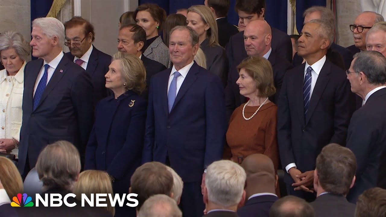 Former presidents and vice presidents introduced at Trump&rsquo;s inauguration