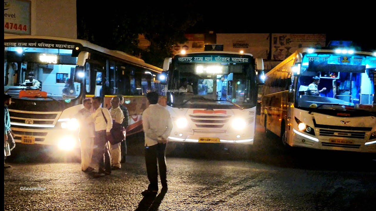 Kolhapur MSRTC Bus Depot Various Shivshahi Buses