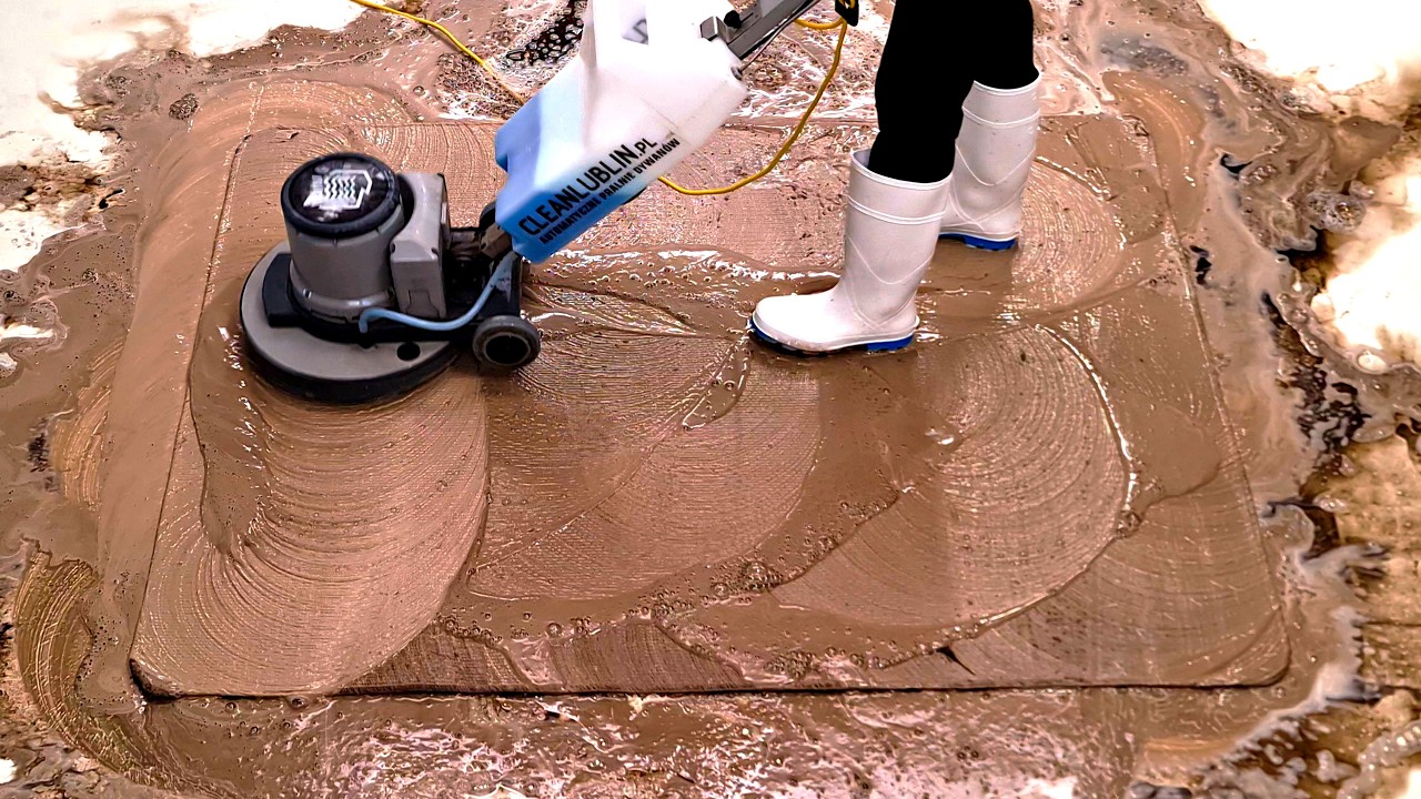 We managed to clean it, but it was a nightmare, just mud, mud, mud.