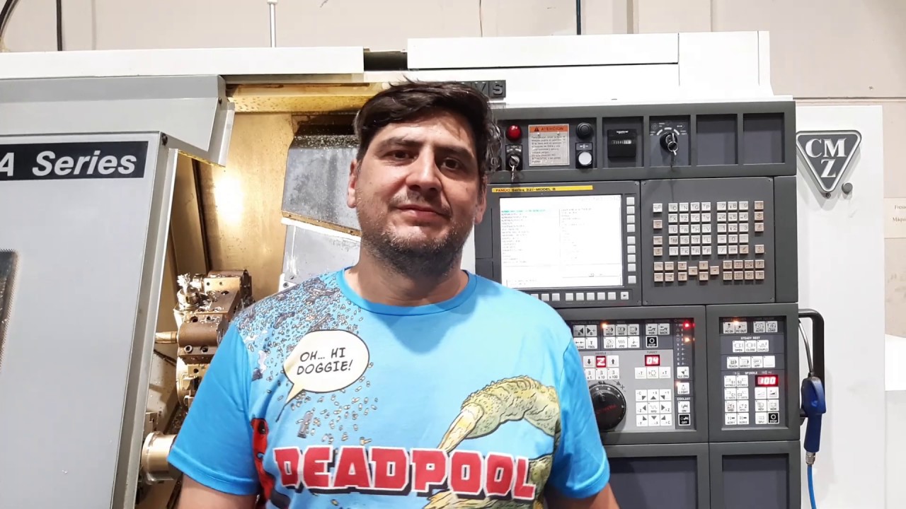 Programar tope avanza-barras torno CNC  con contro fanuc, programar en ISO