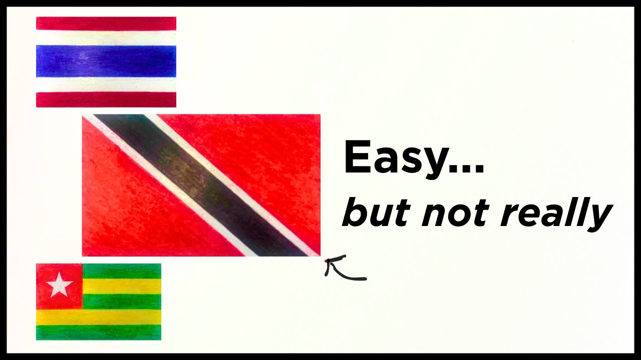 I Ranked 9 Easy Country Flags by Drawing Difficulty