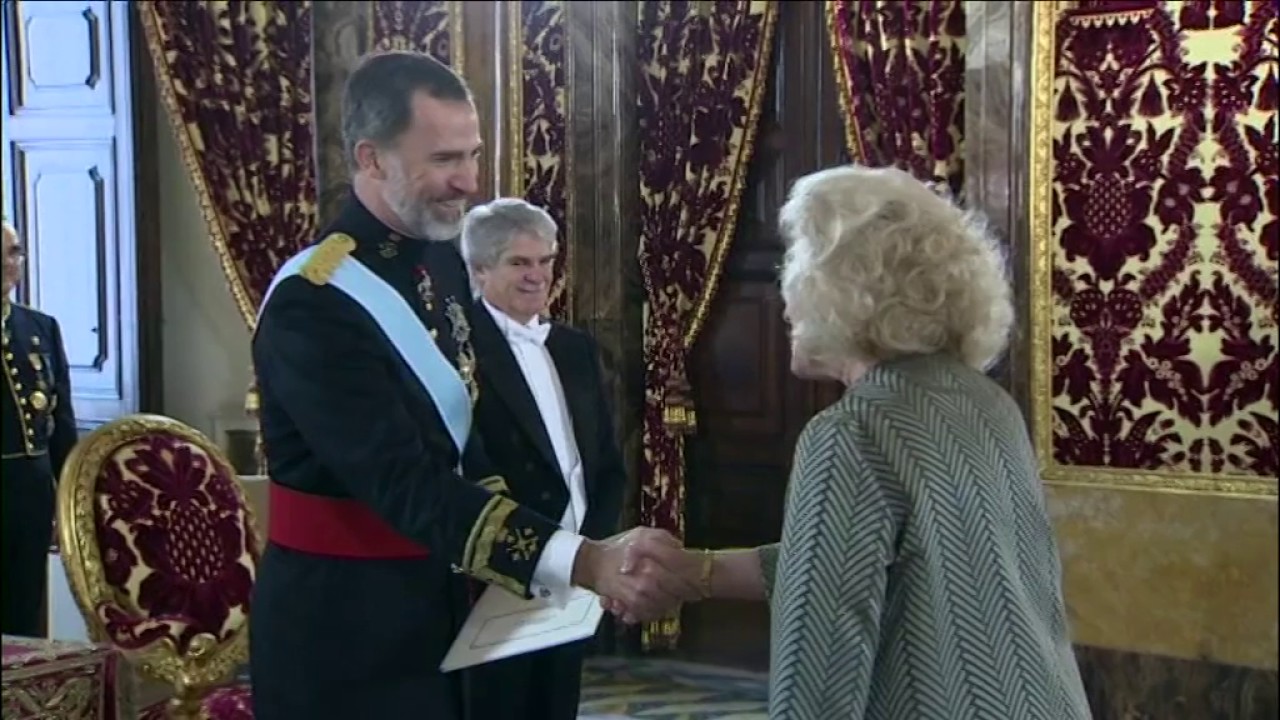 La Embajadora de Polonia, Marzenna Adamczyk, presenta sus cartas credenciales a S.M. el Rey