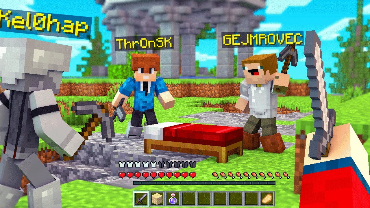 Hráme BEDWARS a zrazu sa STALO toto....prepáč KELO 😮 w/ @GEJMR @Kelohap @Thr0nSK​