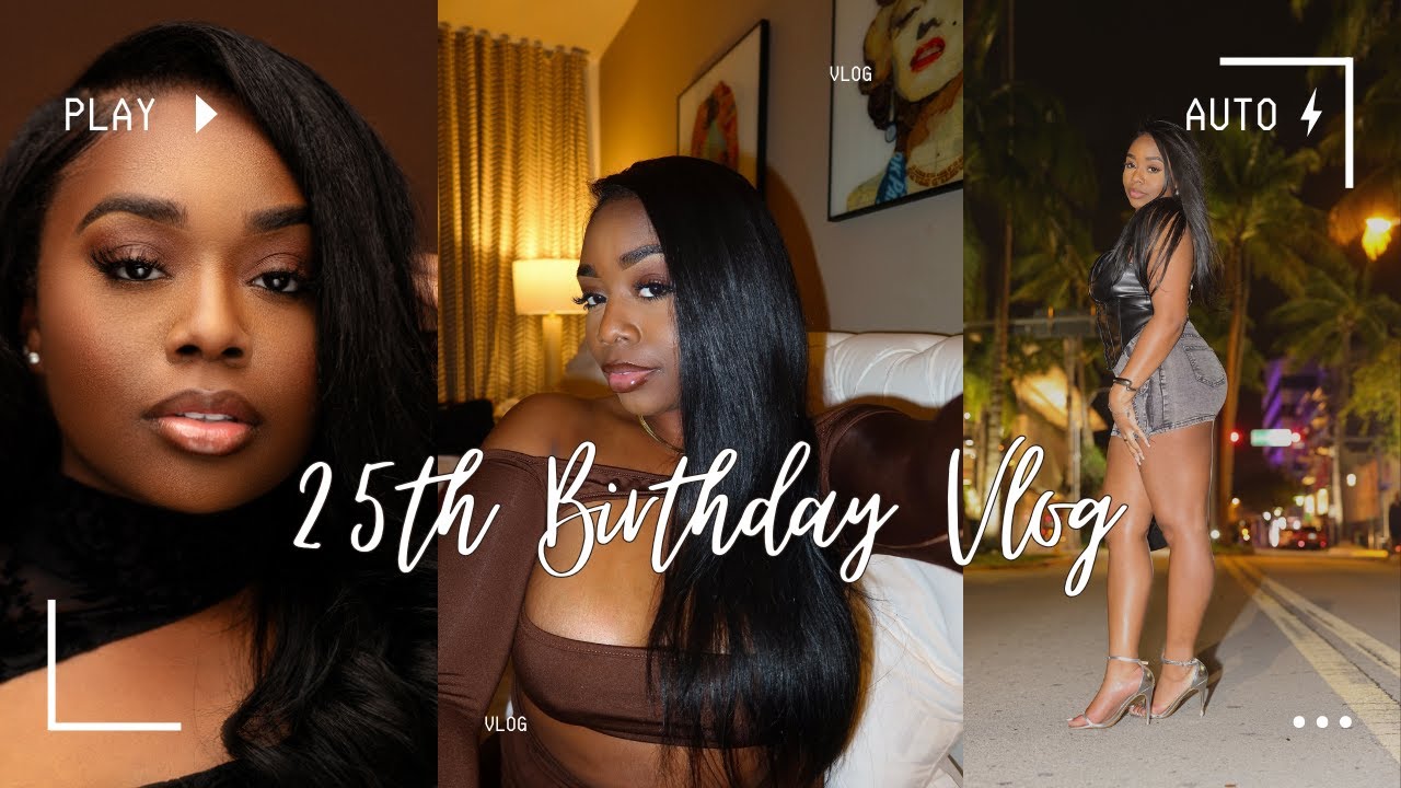 25th Birthday Vlog| Miami Girls Trip | BTS Birthday Photoshoot!!