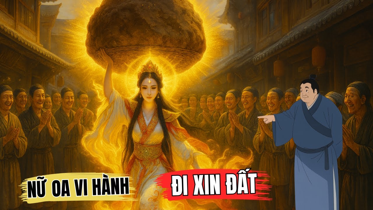 Chuyện CHẤN ĐỘNG Nhân Gian: Nữ Oa GIẢ LÀM ĂN MÀY  Đi Xin Đất… Vì Điều Gì?10 Câu Chuyện Nhân Quả