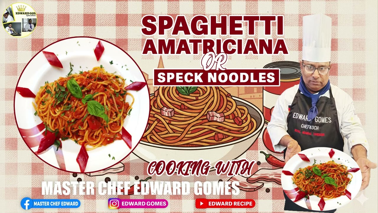 Classic Spaghetti Amatriciana | ক্লাসিক ইতালিয়ান পাস্তা 🍝🔥#PastaRecipe