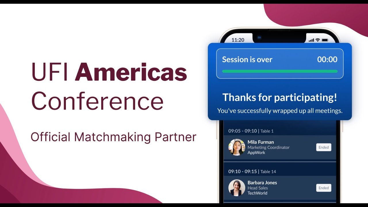 How speed networking works at UFI Americas