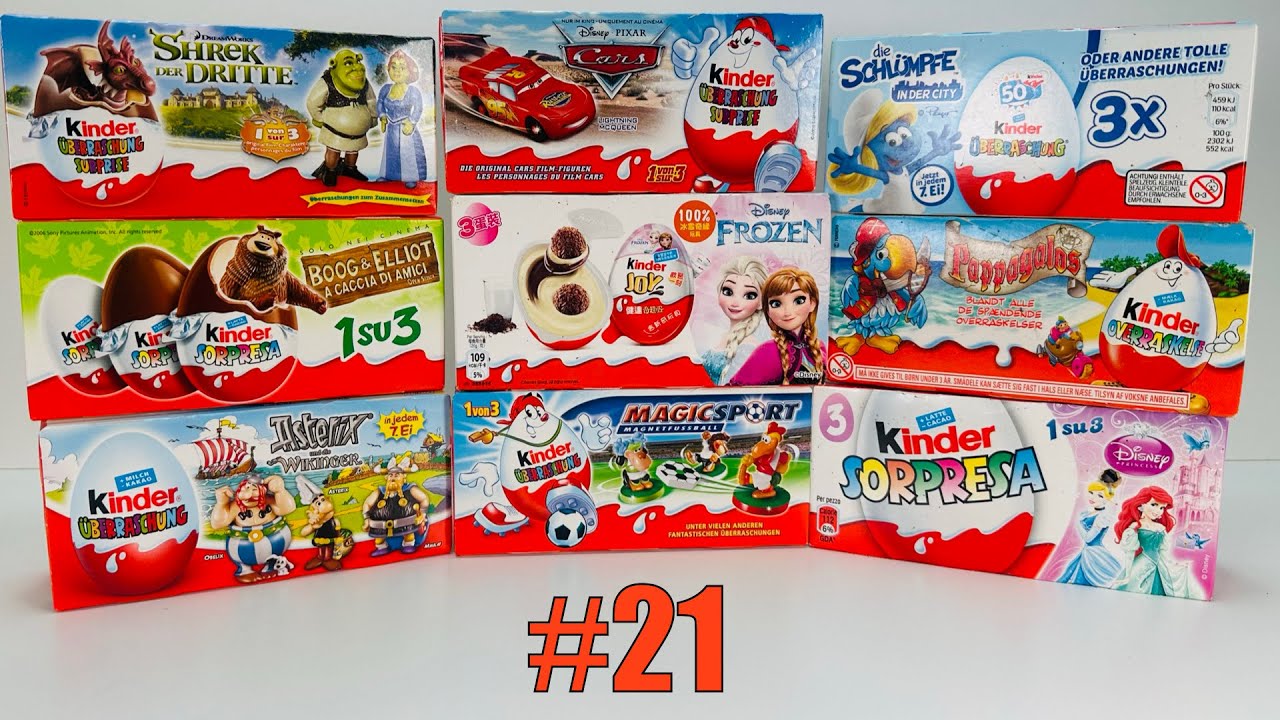 OLD Kinder Surprise Unboxing #21. Распаковка Старых Киндер Сюрпризов.Выпуск 21.Alte Ü-Ei Unboxing 21