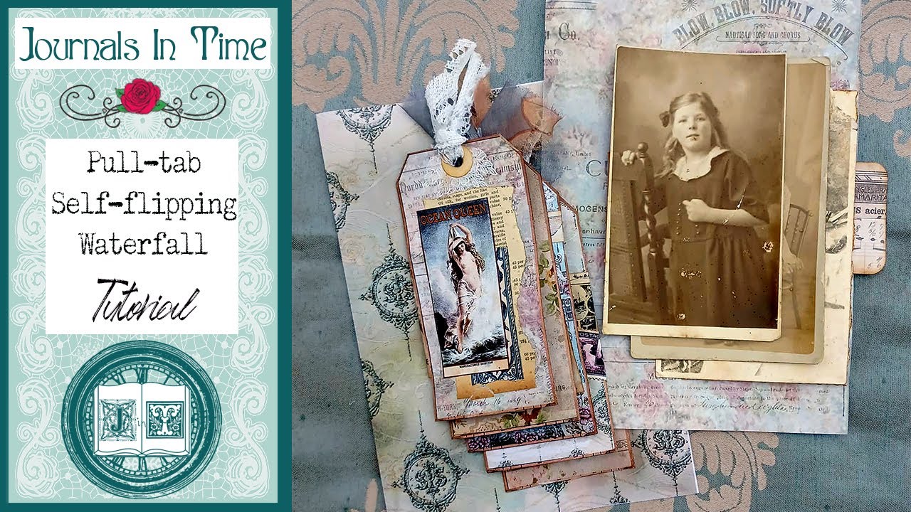 Pull-tab Waterfall #junkjournalideas #junkjournalephemera #vintagejunkjournal