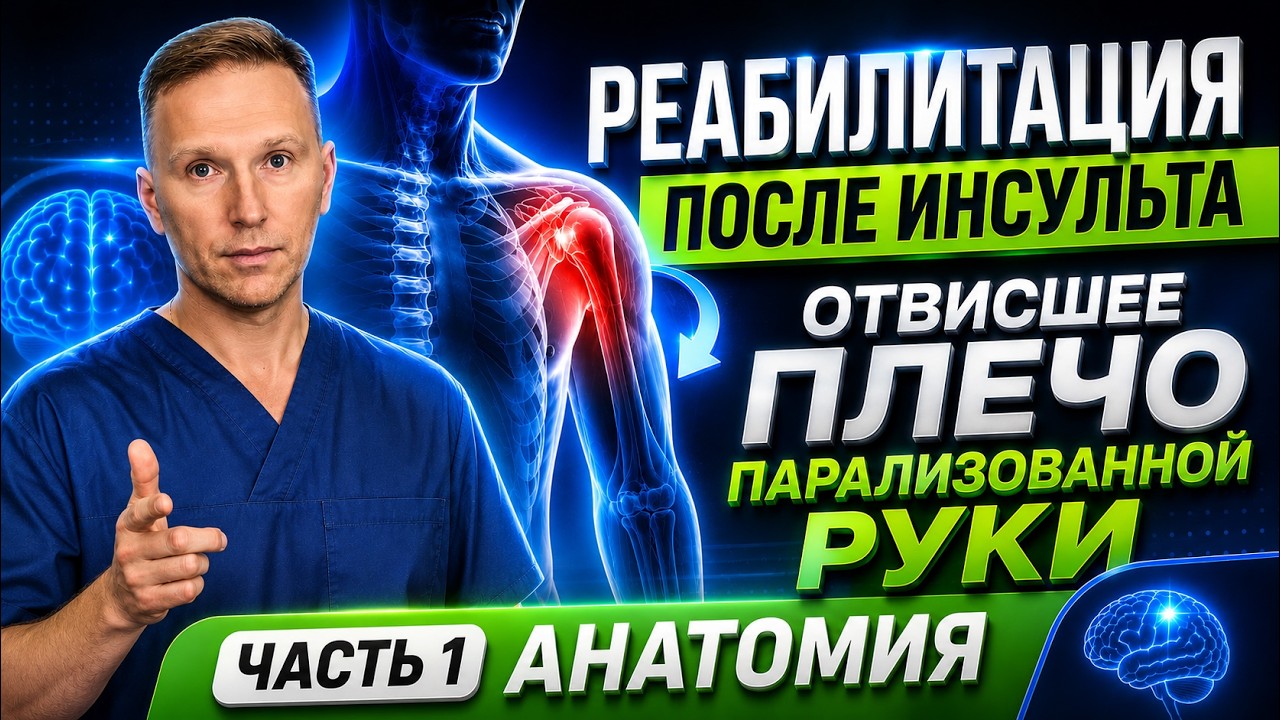 РЕАБИЛИТАЦИЯ ПОСЛЕ ИНСУЛЬТА. ВОССТАНОВЛНЕНИЕ ПАРАЛИЗОВАННОЙ РУКИ. ОТВИСШЕЕ ПЛЕЧО, КАК ИСПРАВИТЬ.