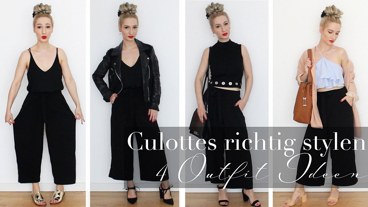 Culottes richtig stylen - 4 Outfit Ideen | Lookbook