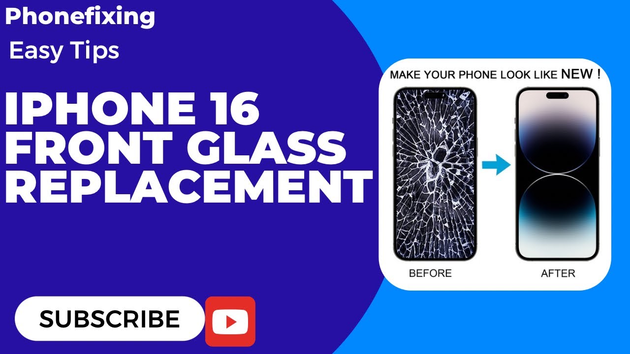 iPhone 16 Front Glass Replace| Touch Glass Repair