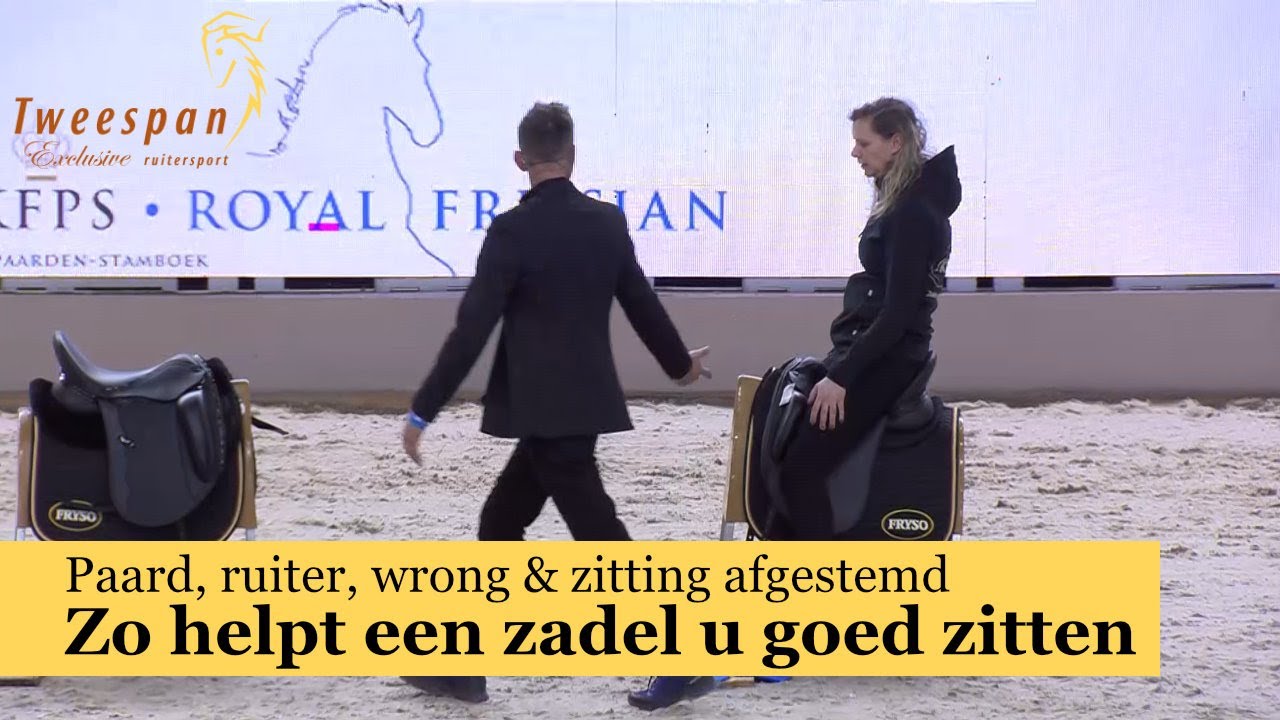Invloed van het zadel op houding en zit - clinic Fryso Zadels KFPS Hengstenkeuring 2025