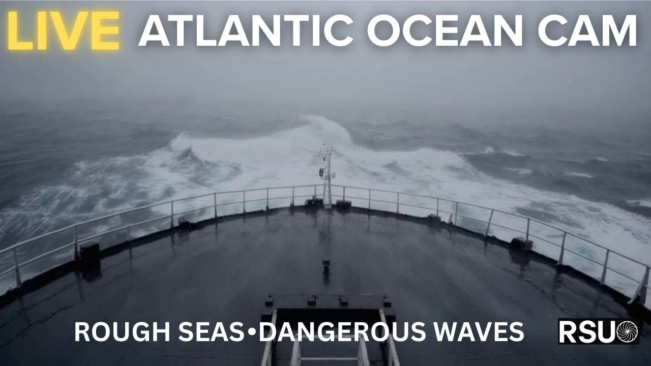 Atlantic Ocean Storm, Rain & Rough Seas