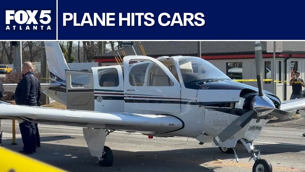 Small plane hits cars in Gainesville emergency landing | FOX 5 News