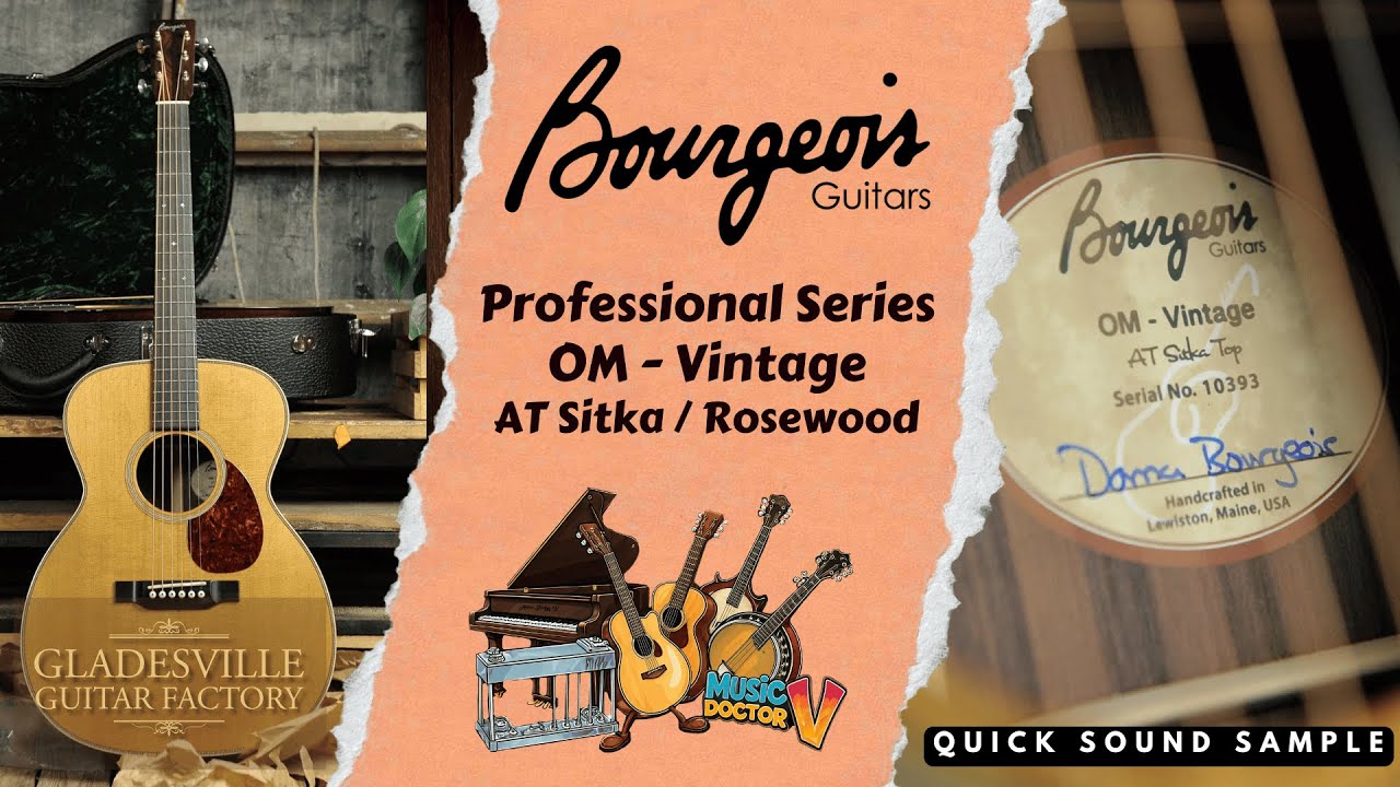 Bourgeois - OM Vintage Serial no. 10395 -  Demo by Michael Varecka - Gladesville Guitar Factory