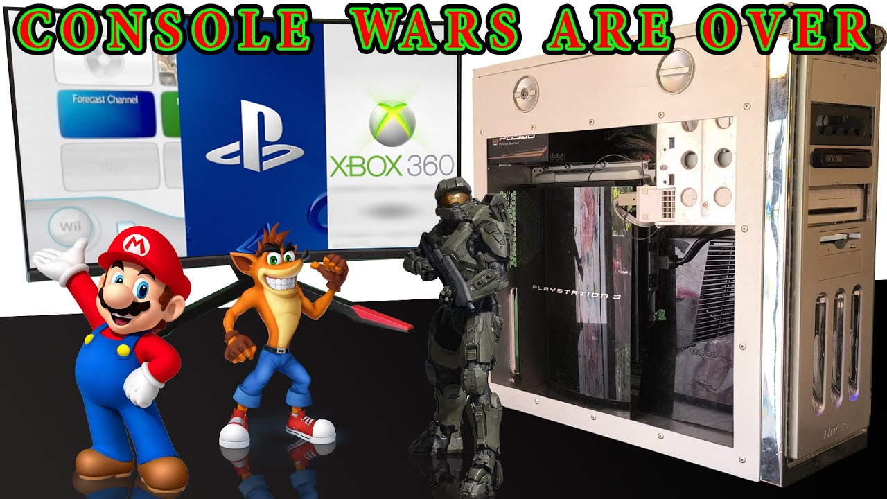 I Combined a Wii, PS3 & Xbox 360 Into One Console (Inside a PC Case)