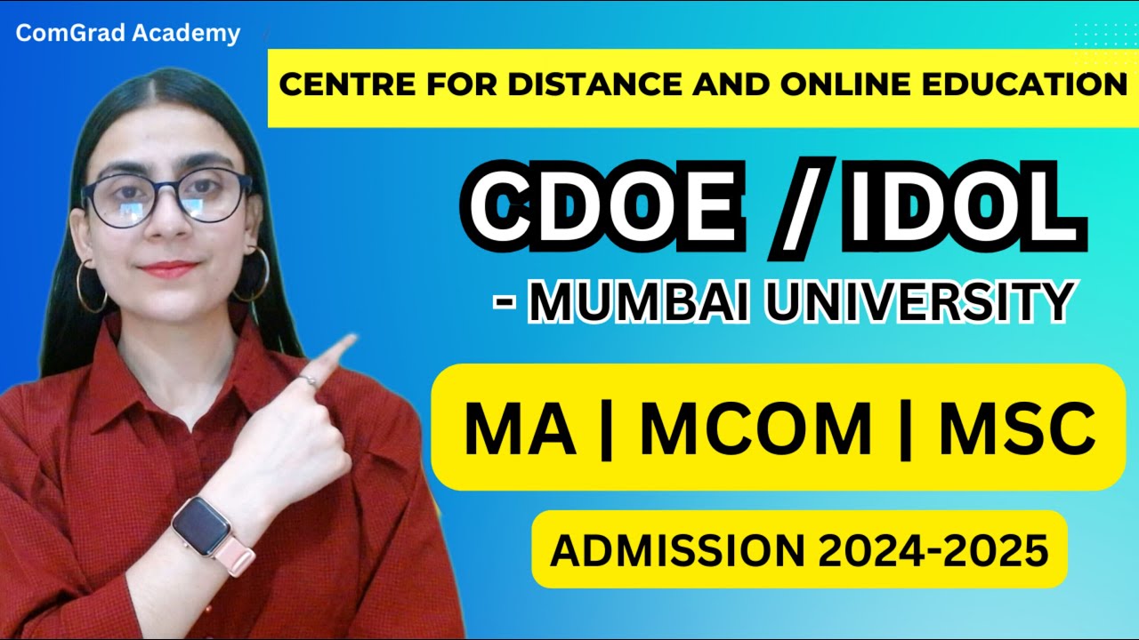 IDOL Admission Mumbai university | MCOM, MA, & MSC 2024- 2025| #mumbaiuniversity #IDOL