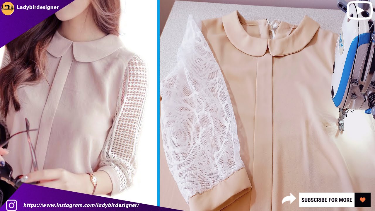 ✅️Easy Way to sew peter pan collar cutting and stitching| Sewing hacks to beginners| ladybirdesigner