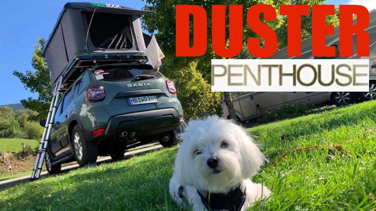 Turning the Dacia 4x4 Duster into a Mini-Camper | GEAR ROCK Kootenay rooftop tent [Dachzelt Camper]