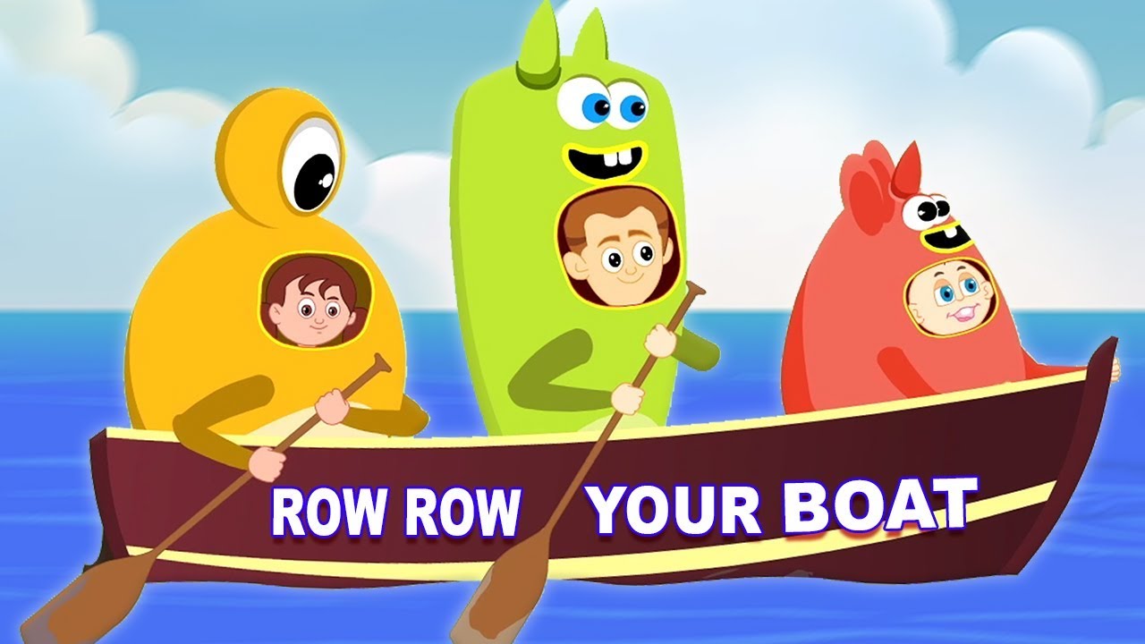fila fila fila tu barco | canción de remo | canciones infantiles | Row Row | Kids Rhymes Español