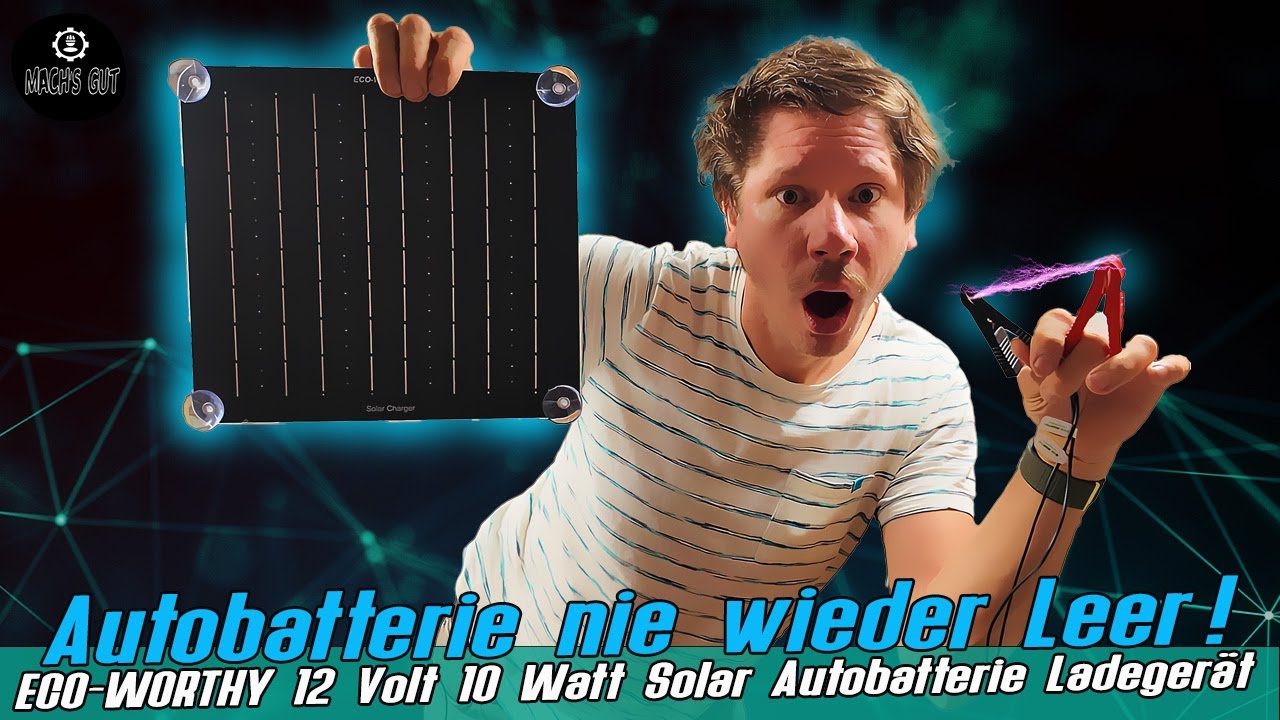 ECO-WORTHY SolarCharger - Nie wieder eine leere Autobatterie.