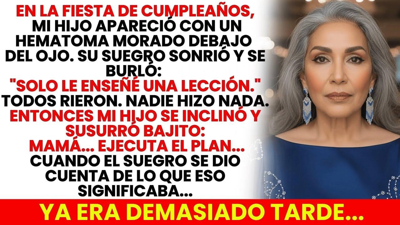Vi A Mi Hijo Con El Ojo Morado. Su Suegro Rió Le Di Una Lección Entonces Mi Hijo Me Susurró Algo…