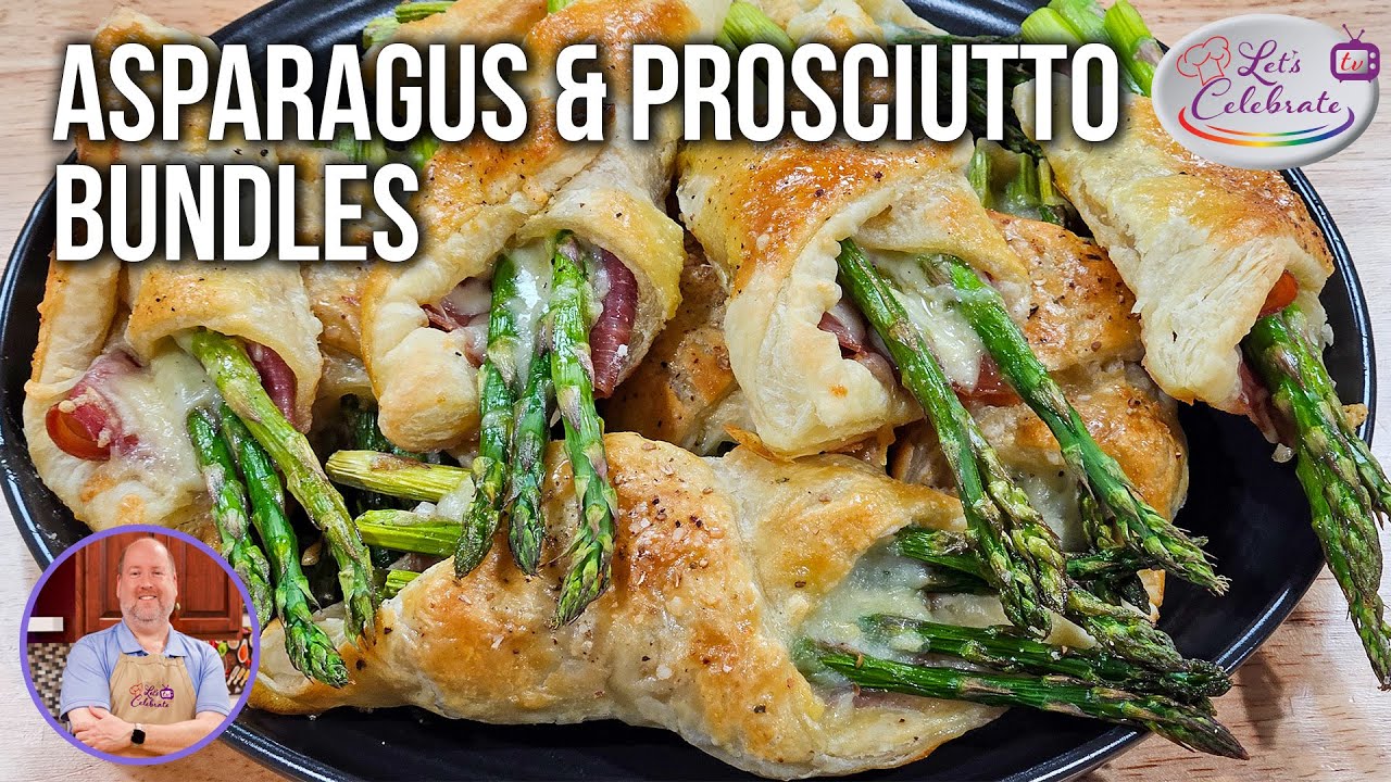 Puff Pastry Bundles: Asparagus, Prosciutto and Cheese Magic