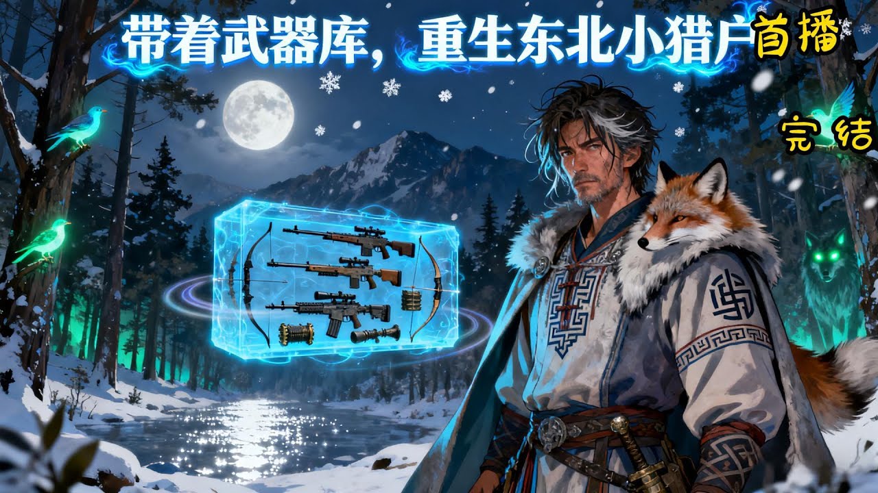 《带着武器库，重生东北小猎户》灵魂带着整个武器库，来到了东北，成为一个小猎户，前身窘迫的生活。因他的到来，逐渐走向巅峰。#有声漫画#特种兵#穿越#爽文