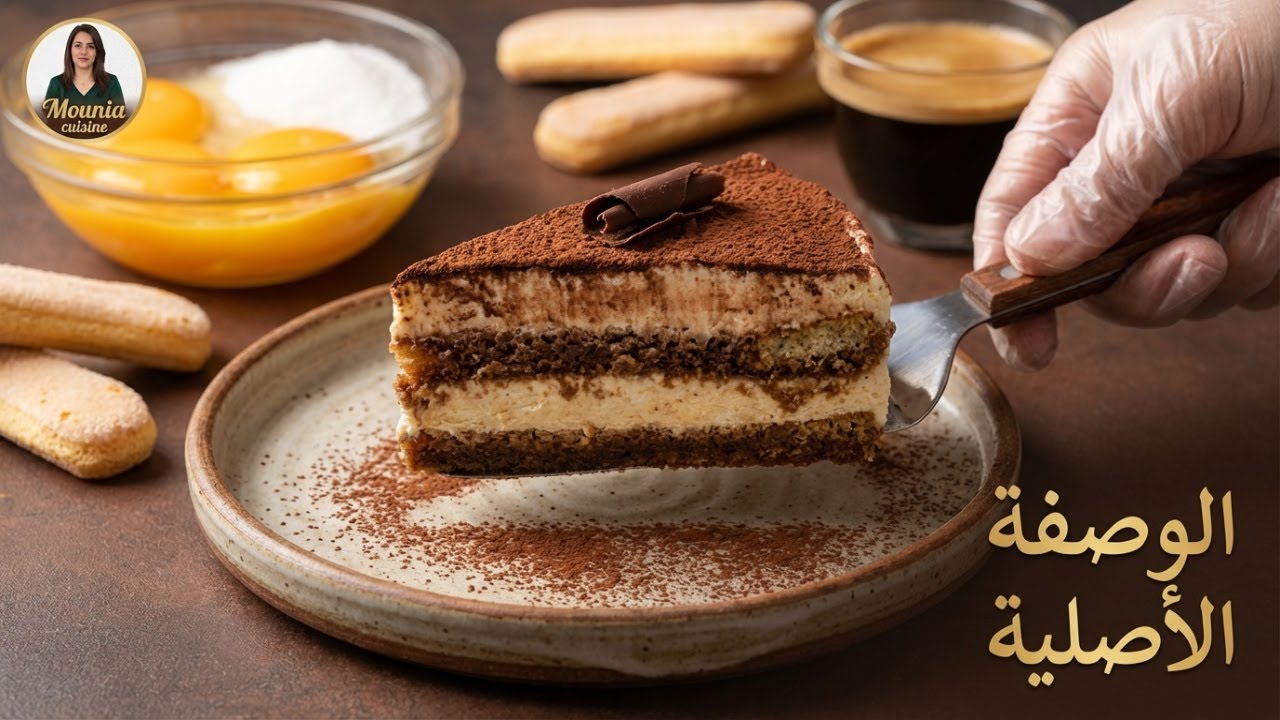 تراميسو بالبيض الوصفة الاصلية الايطاليه