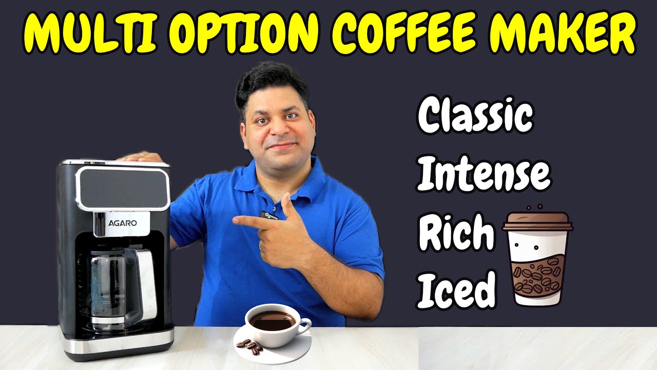 Agaro Primo Drip Coffee Maker | Now Customise & Schedule Your Perfect Cup Of Hot & Iced Coffee