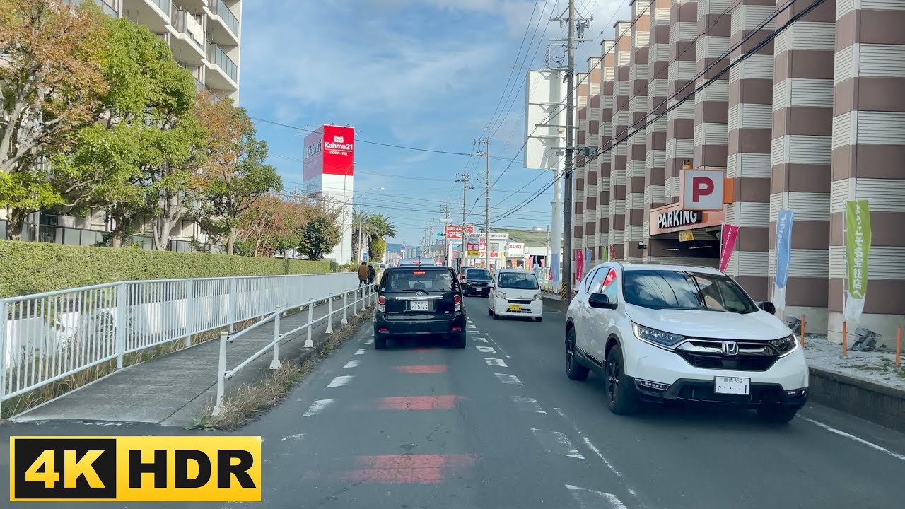 18-Minute Driving in Japan | Toyohashi City, Aichi Prefecture | 4K HDR