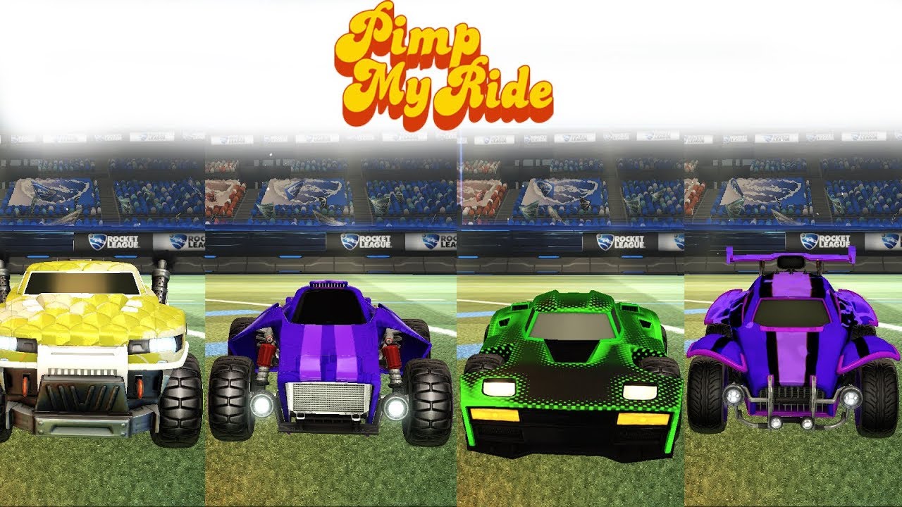 PIMP MY RIDE NEW PAINTED OCTANE, MERC ,VENOM X DEVIL, BREAKOUT  AND ROAD HOG DESIGNS ROCKET LEAGUE