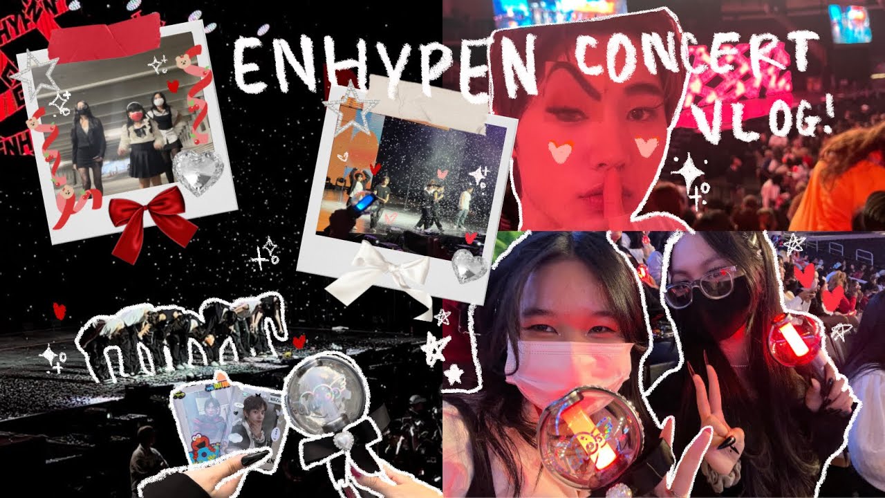 [ENGENE-loG] ENHYPEN Manifesto Concert Vlog 🎤✰ | Atlanta | light stick unboxing and decoration
