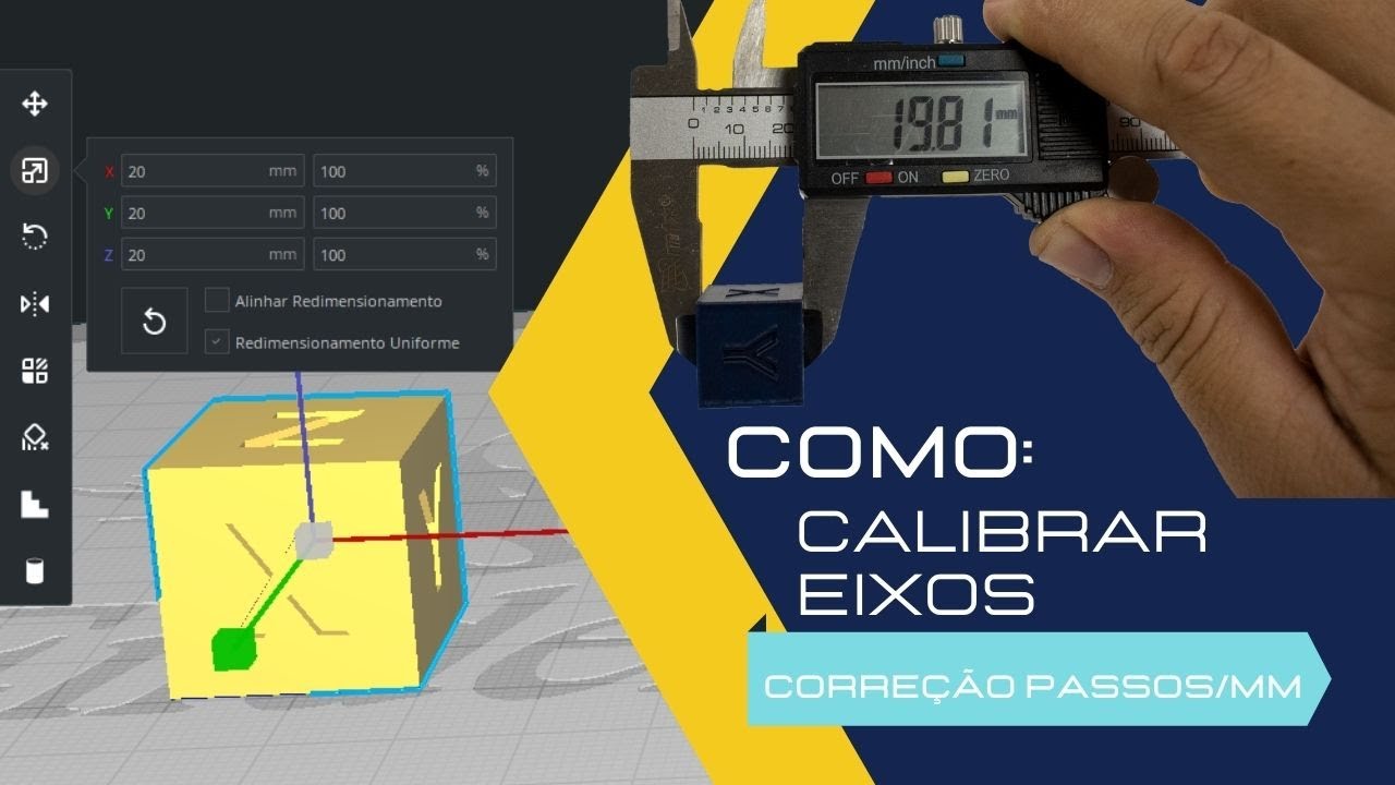 Como: Calibrar eixos da sua Impressora 3D