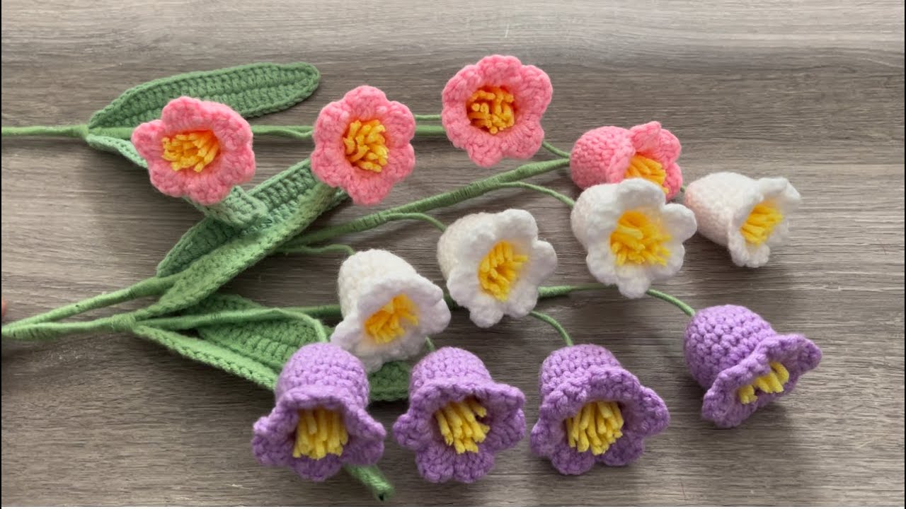 Hermosos Lirios del Valle a Crochet Fáciles y Rápidos🥰❤️🌹