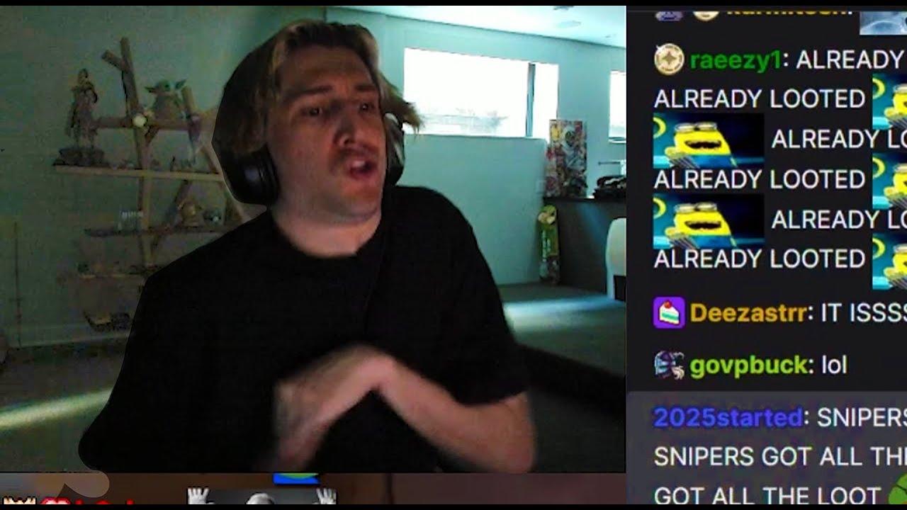 Чат RAGEBAITS xQc После глюков с добычей королевы в ARC Raiders (оригинал из анимации)