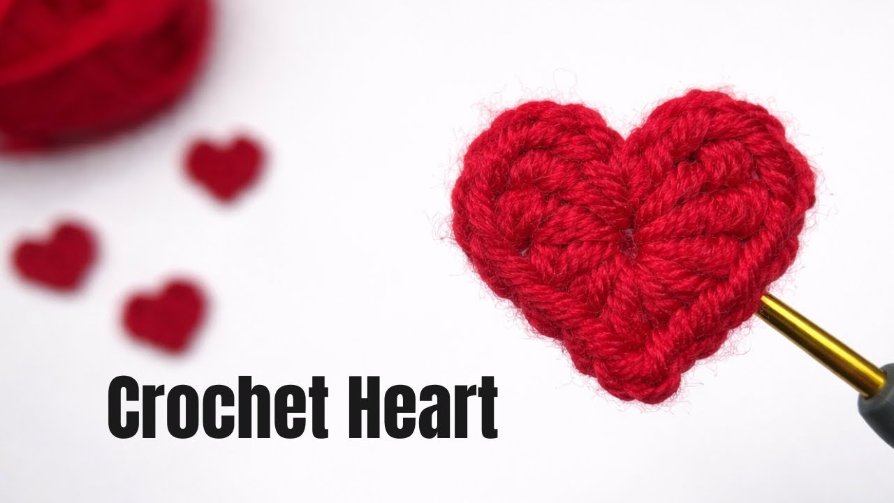 Простое вязание крючком сердечкo ❤️ | 2-минутный урок для начинающих
