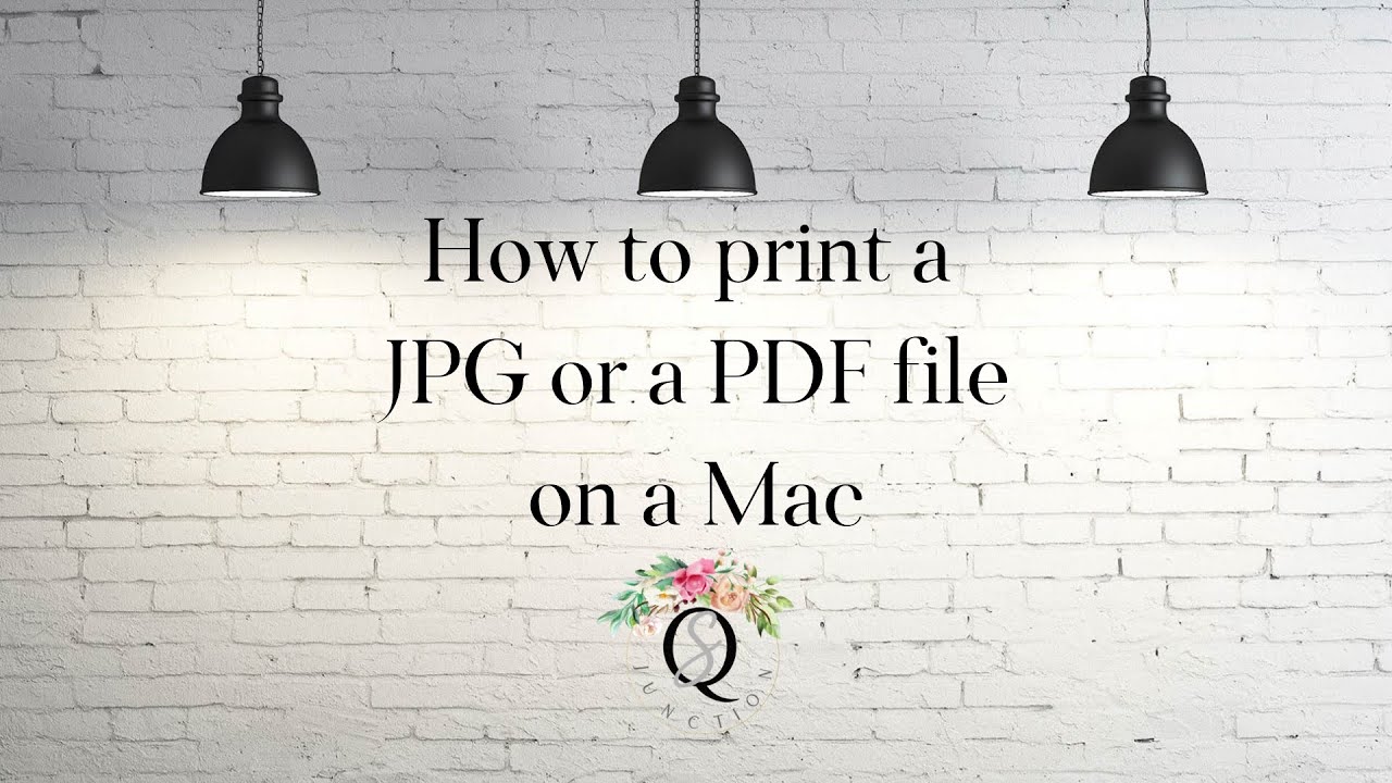 How to easily print a JPG or PDF from a Mac.