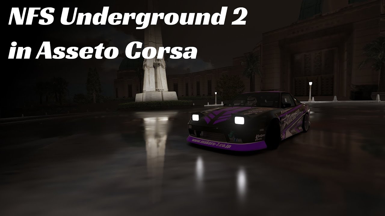 NFS Underground 2 in Asseto Corsa || Jackson Hights drift with traffic