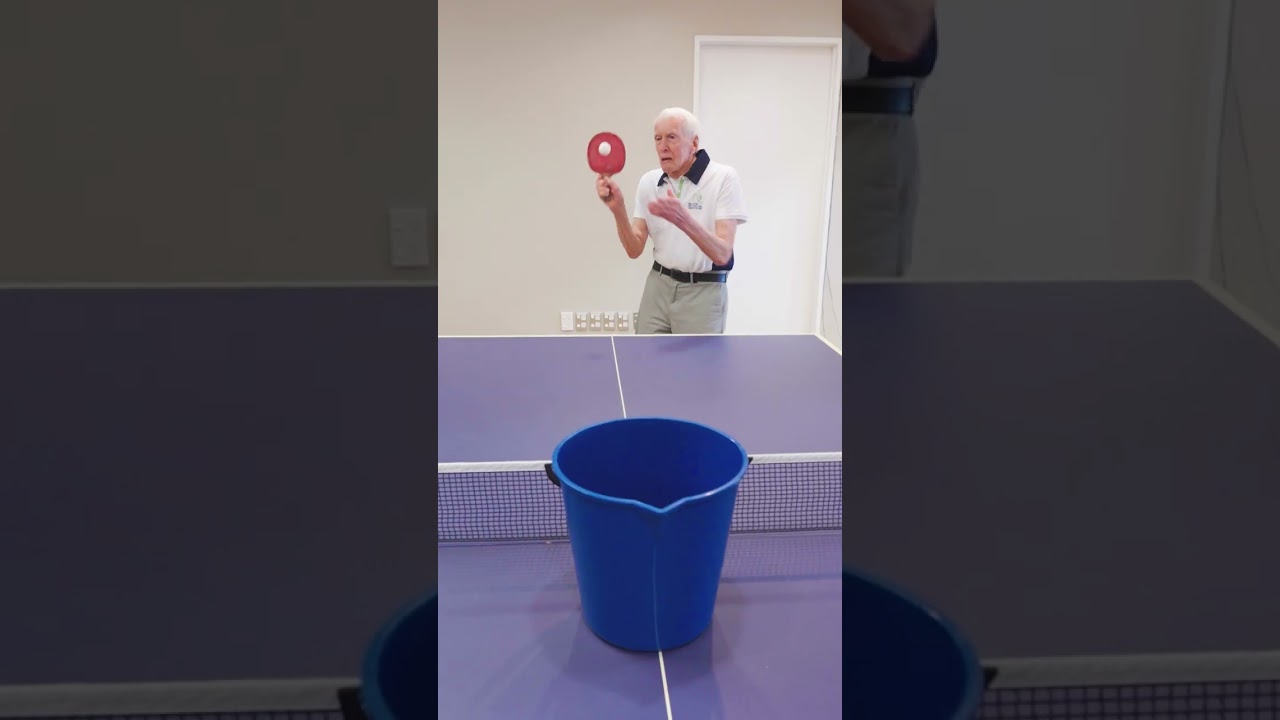 Watch the Waitākere Gardens Table Tennis team tackle an accuracy challenge!