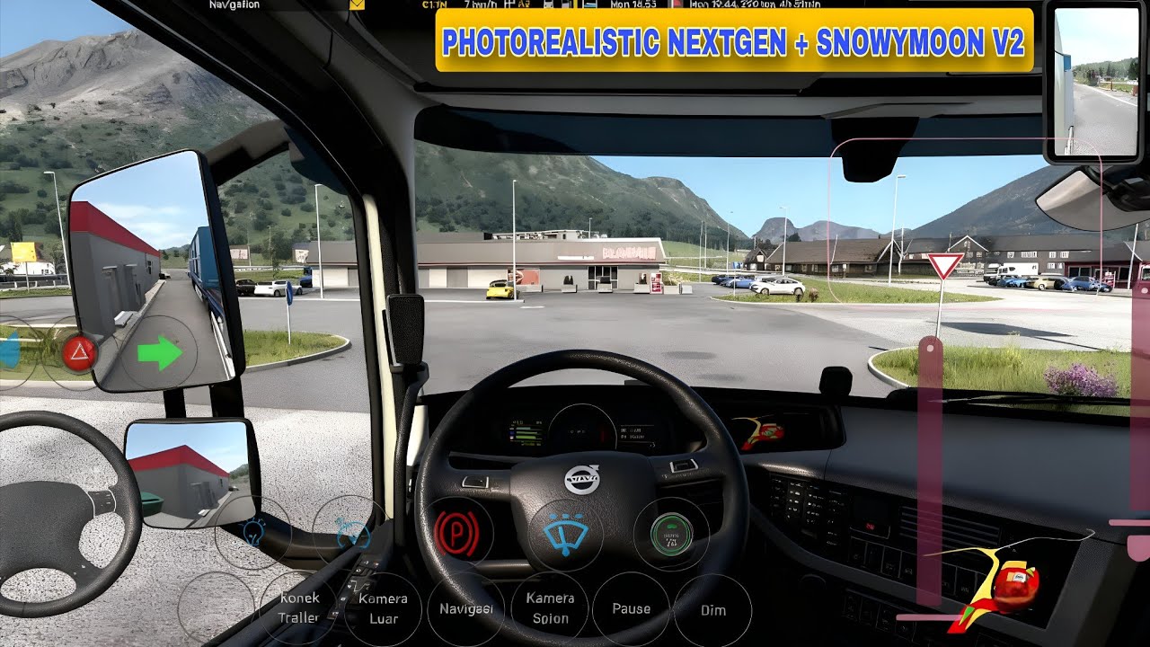 ets2 lighting snowymoon v2 + photorealistic nextgen graphics