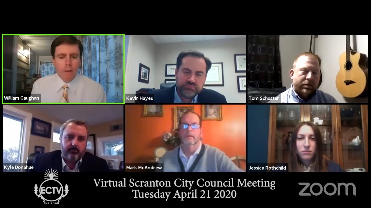Scranton City Council Caucus / Public Meeting  4-21-20