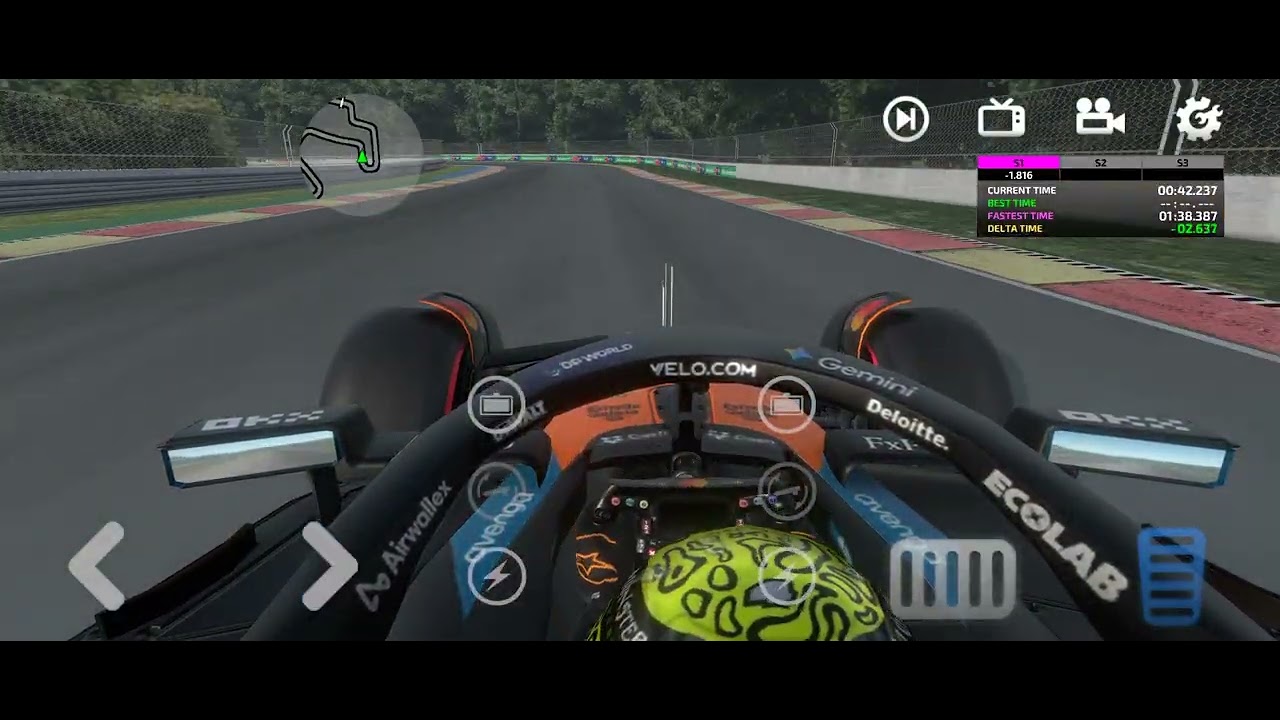 Insane downforce in circuit de Spa-francochamps in the MCL39 