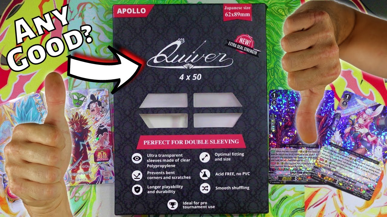Apollo Quiver Japanese Size Card Sleeve Review! SDBH, Yugioh, Cardfight Vangard!