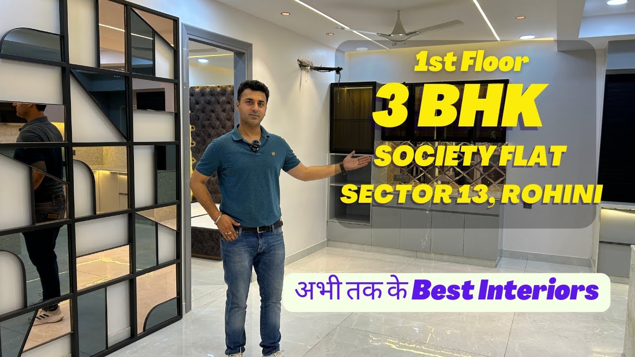 Property in Delhi - Luxurious 3 BHK Flat Rohini Sector 13 - Beautiful Interiors